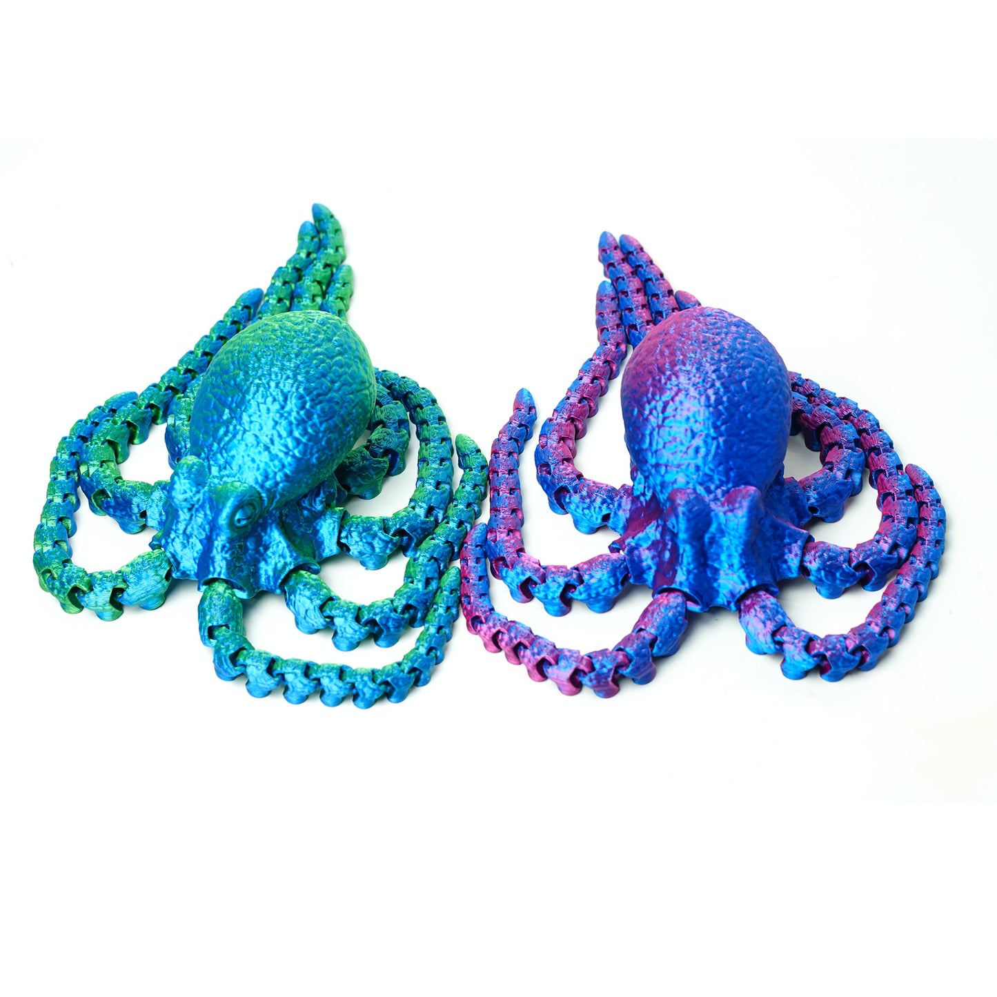 3D Printed Double Octopus Model,Flexible Animals Statue,Joint Mobility Festival Gifts,Home Office Decor,Interesting Toys for Autism/ADHD