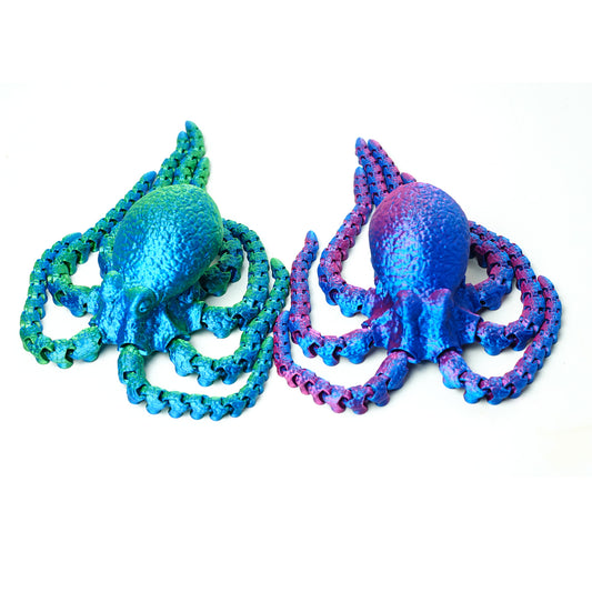 3D Printed Double Octopus Model,Flexible Animals Statue,Joint Mobility Festival Gifts,Home Office Decor,Interesting Toys for Autism/ADHD