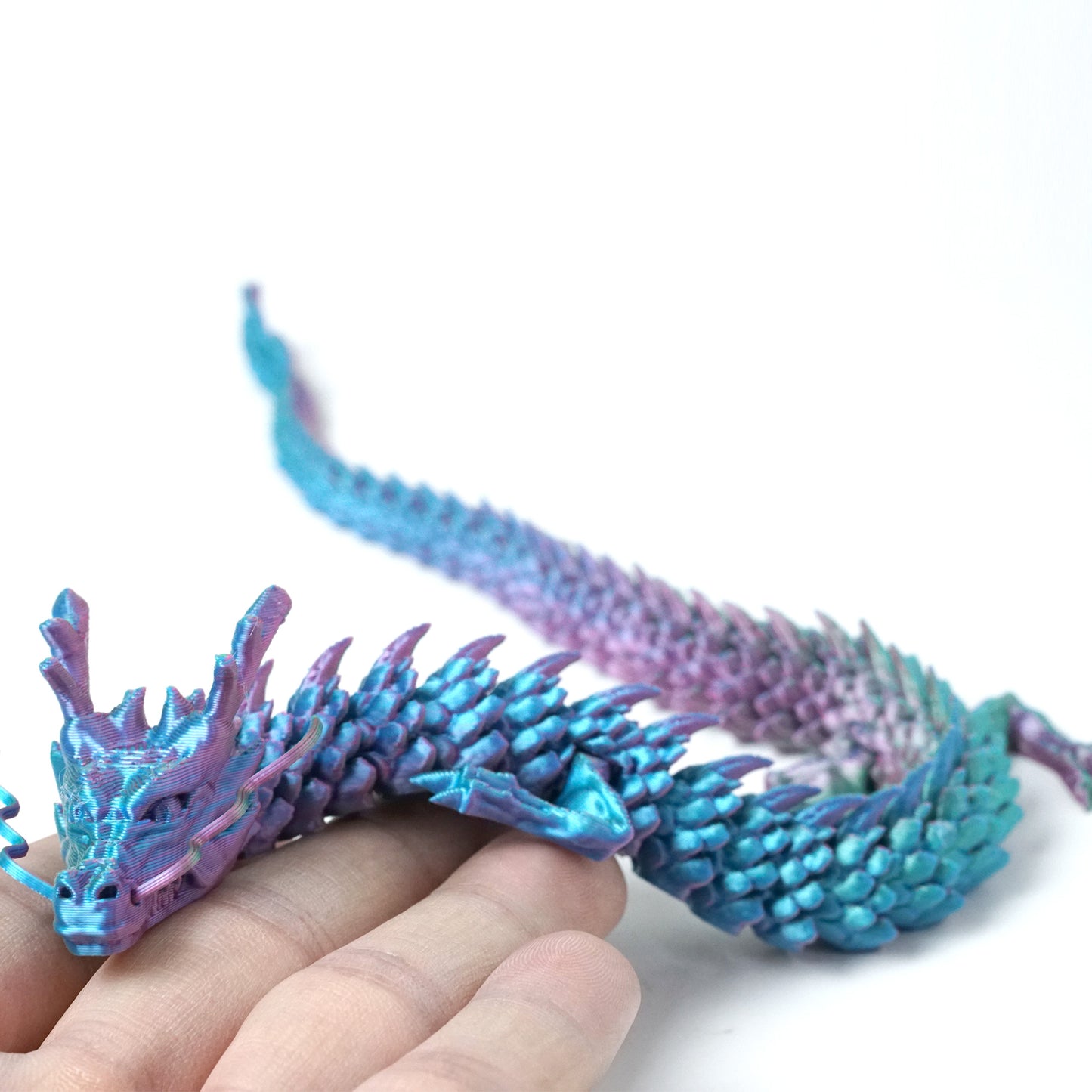 3D Printed dragon Model,Flexible dragon Statue,Joint Mobility,Home Office Decor,Interesting Toys for Autism/ADHD,Festival Gifts toco,Fidget Toys, Executive Desk Animals Toy