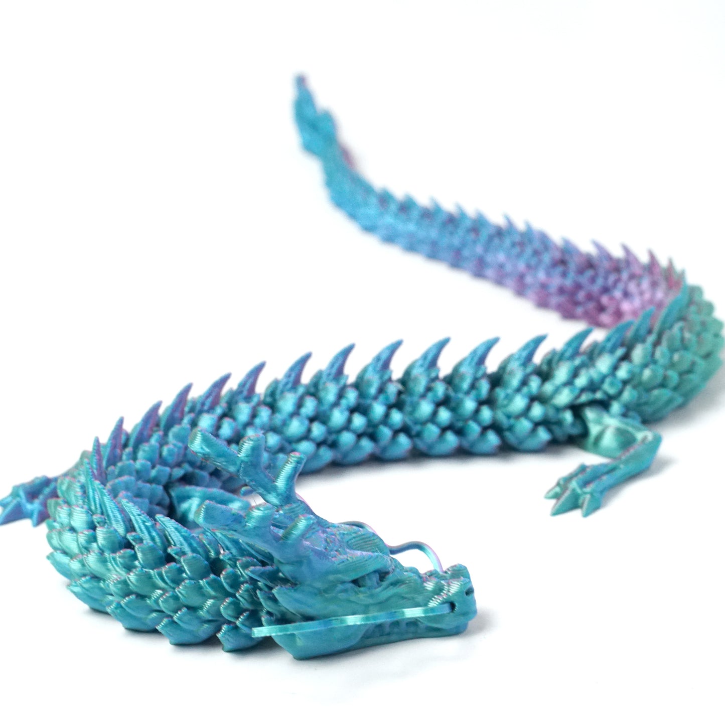 3D Printed dragon Model,Flexible dragon Statue,Joint Mobility,Home Office Decor,Interesting Toys for Autism/ADHD,Festival Gifts toco,Fidget Toys, Executive Desk Animals Toy