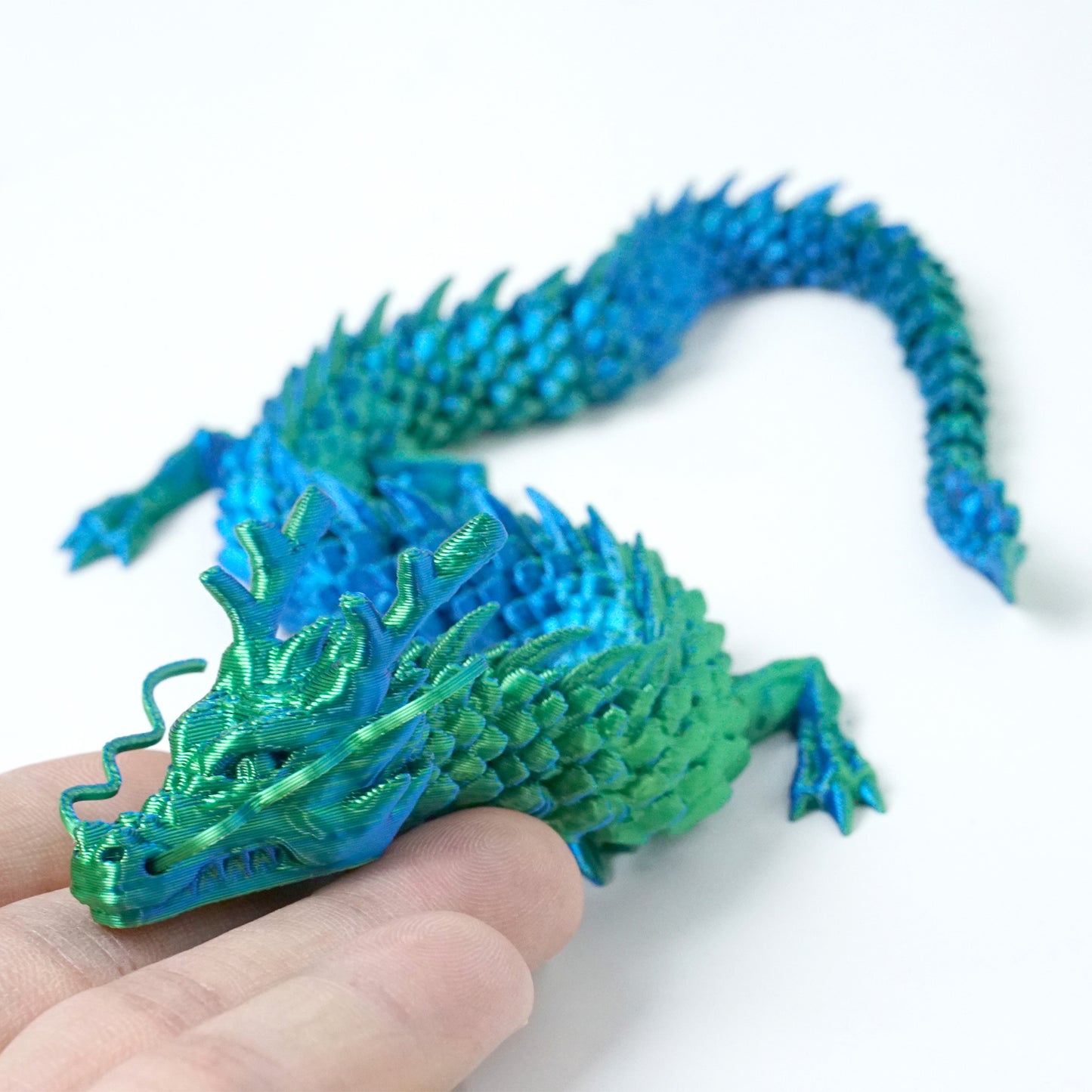 3D Printed dragon Model,Flexible dragon Statue,Joint Mobility,Home Office Decor,Interesting Toys for Autism/ADHD,Festival Gifts toco,Fidget Toys, Executive Desk Animals Toy