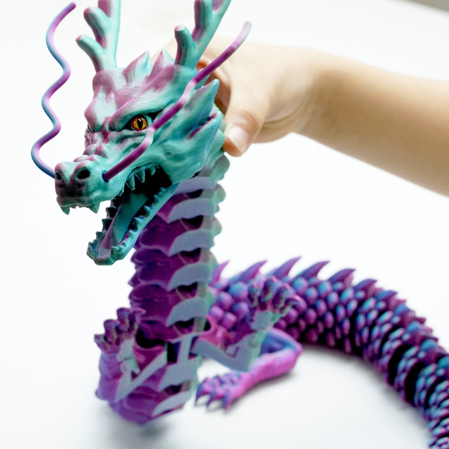 3D Printed big dragon Model,Flexible Animals Statue,Joint Mobility Festival Gifts,Home Office Decor,Interesting Toys for Autism/ADHD