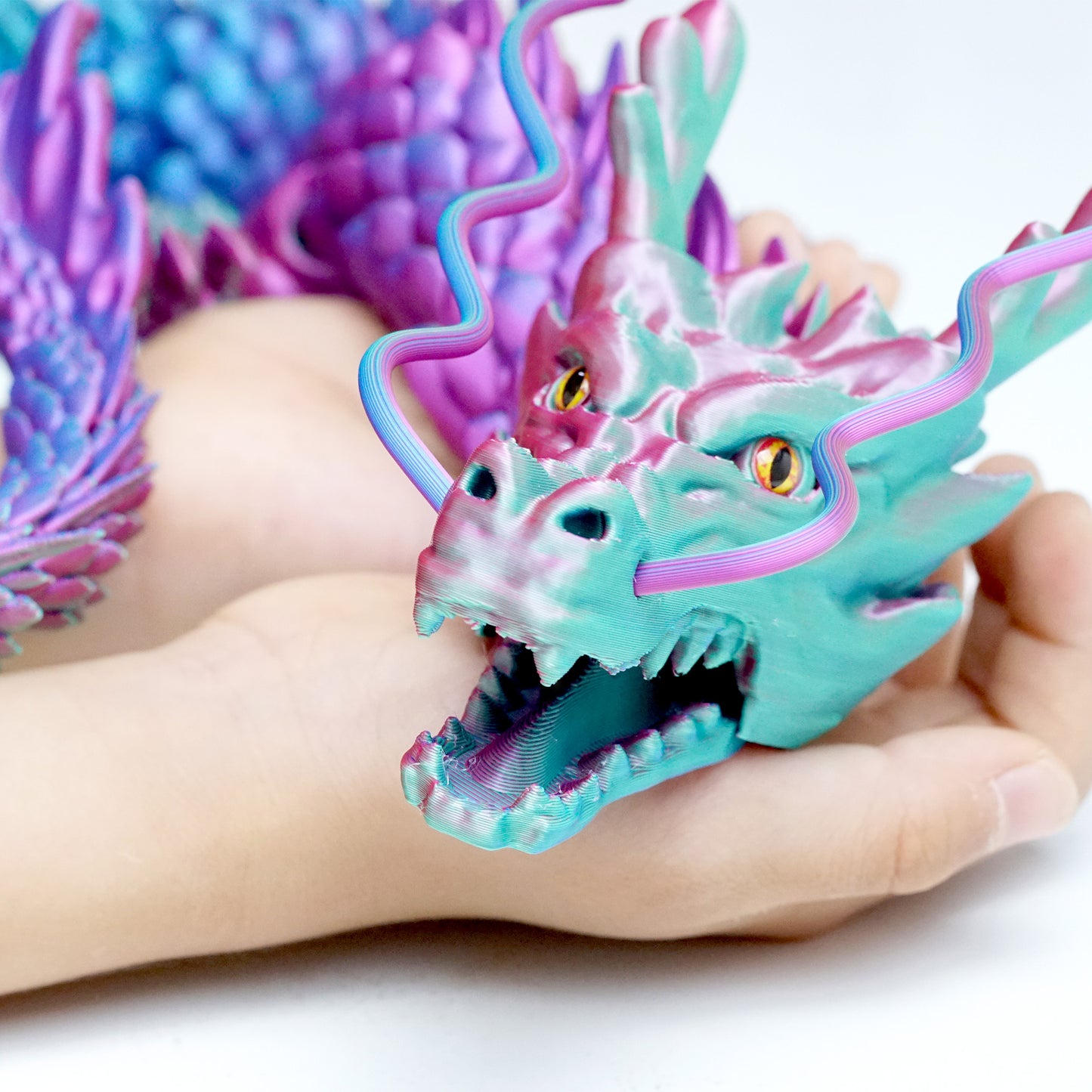 3D Printed big dragon Model,Flexible Animals Statue,Joint Mobility Festival Gifts,Home Office Decor,Interesting Toys for Autism/ADHD