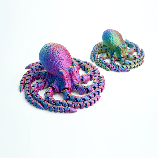 3D Printed Octopus of different sizes Model,Flexible Animals Statue,Joint Mobility Festival Gifts,Home Office Decor,Interesting Toys for Autism/ADHD