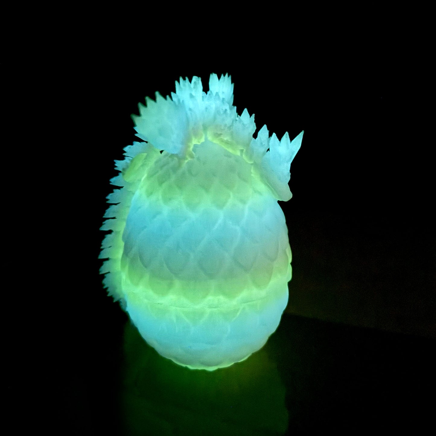 3D Printed Luminous Crystal Pterosaur Egg Model,Flexible Animals Statue,Joint Mobility Festival Gifts,Home Office Decor,Interesting Toys for Autism/ADHD ﻿